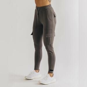 NWOT ALPHALETE Sweatpants Women XXL Cargo 4Flap-Pockets Buttery-Soft Identity